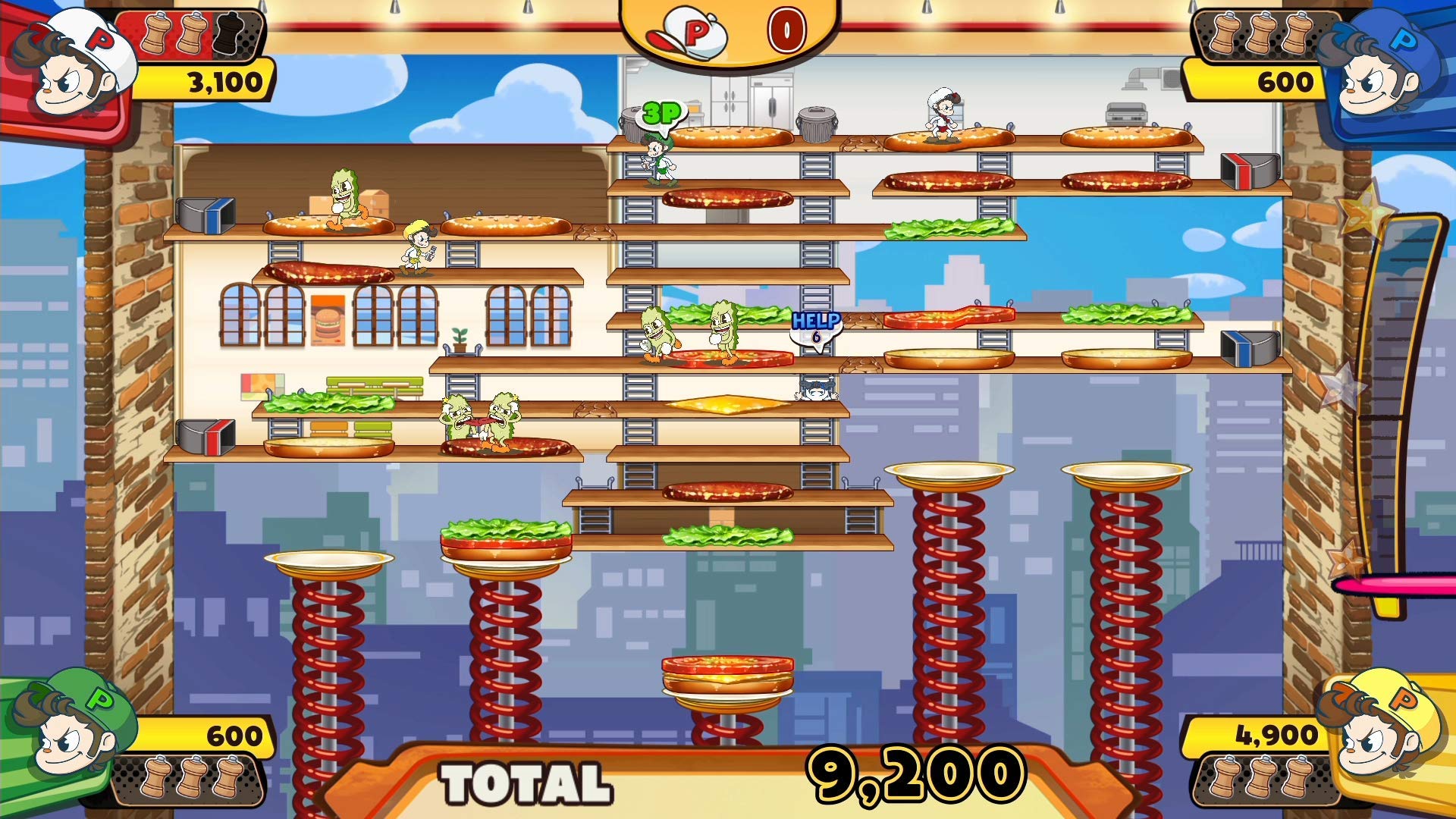 BurgerTime Party! - Fun Multiplayer Game for Nintendo Switch - Perfect for Family Game Nights & Parties