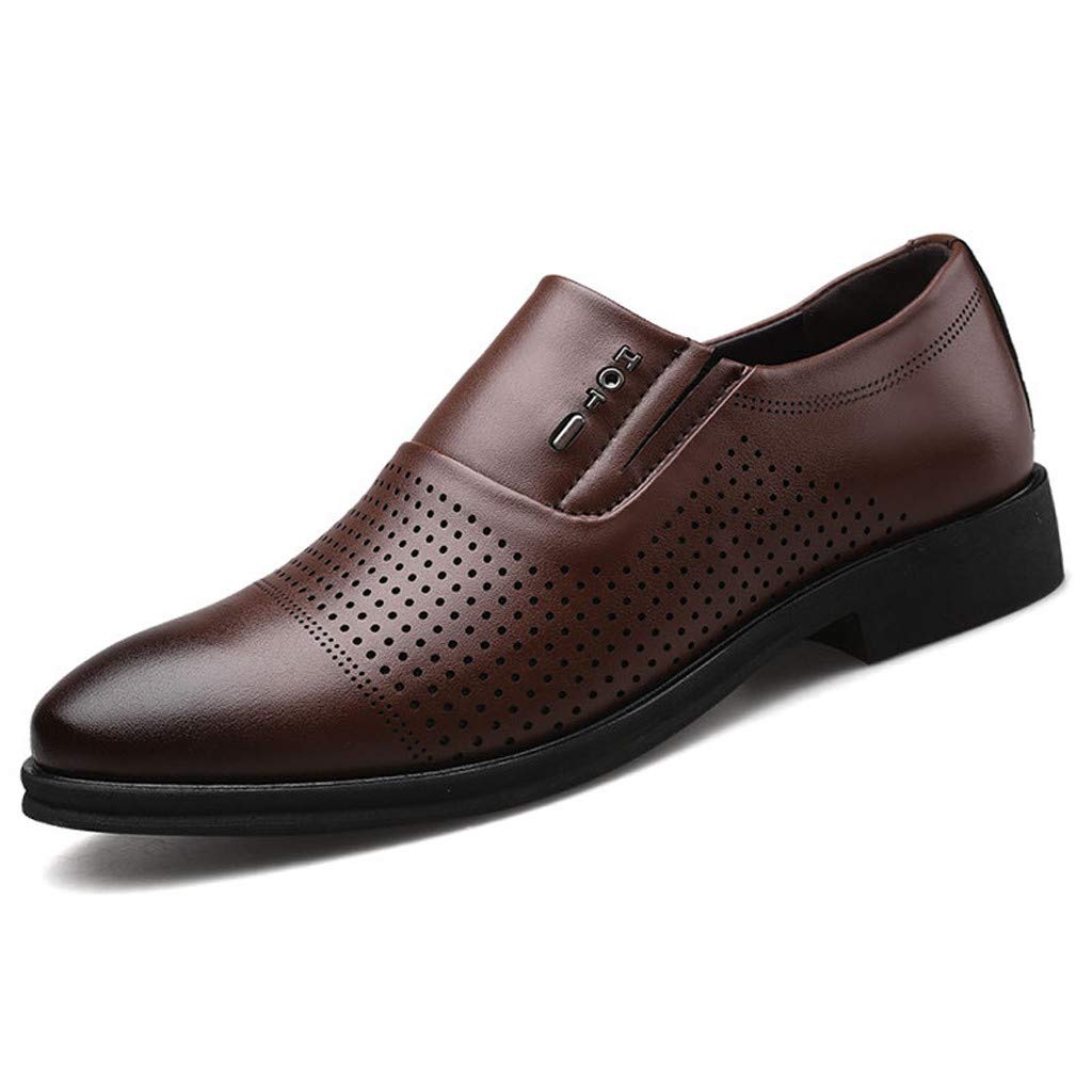Premium Men's Leather Oxford Dress Shoes - Business, Office & Casual Wear - Breathable & Stylish for Work, Events & Everyday Comfort