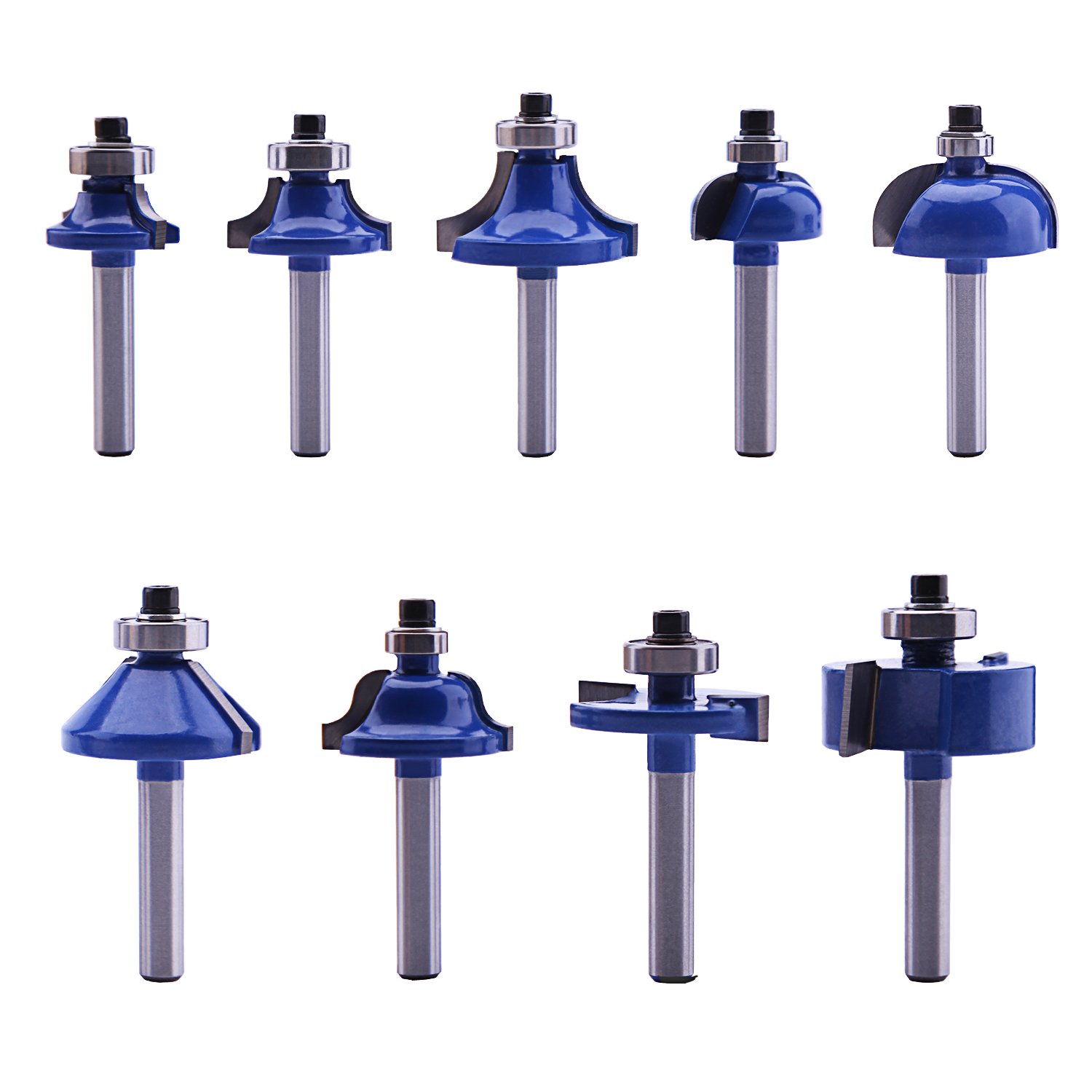 LU&MN 24PCS Carbide Router Bit Set 1/4