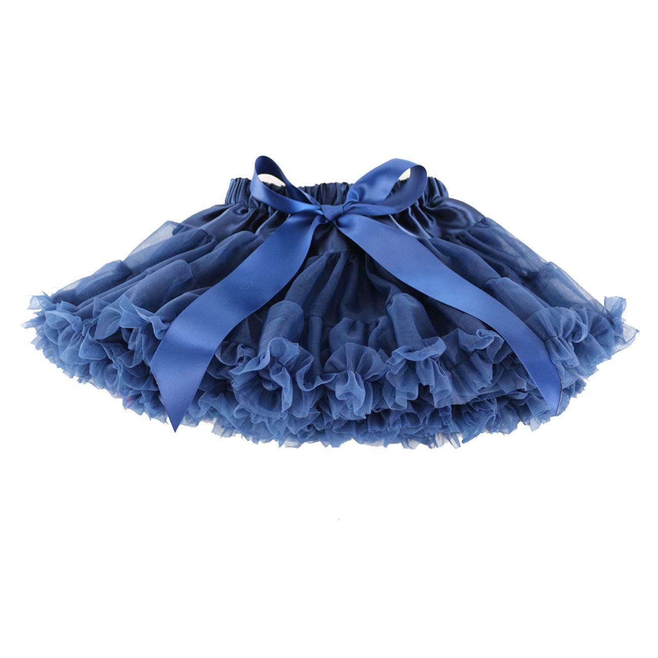 Wennikids Girls Chiffon Dance Tutu Skirt - Assorted Colors & Sizes for Ballet, Recital, Birthday Party & Photo Shoots