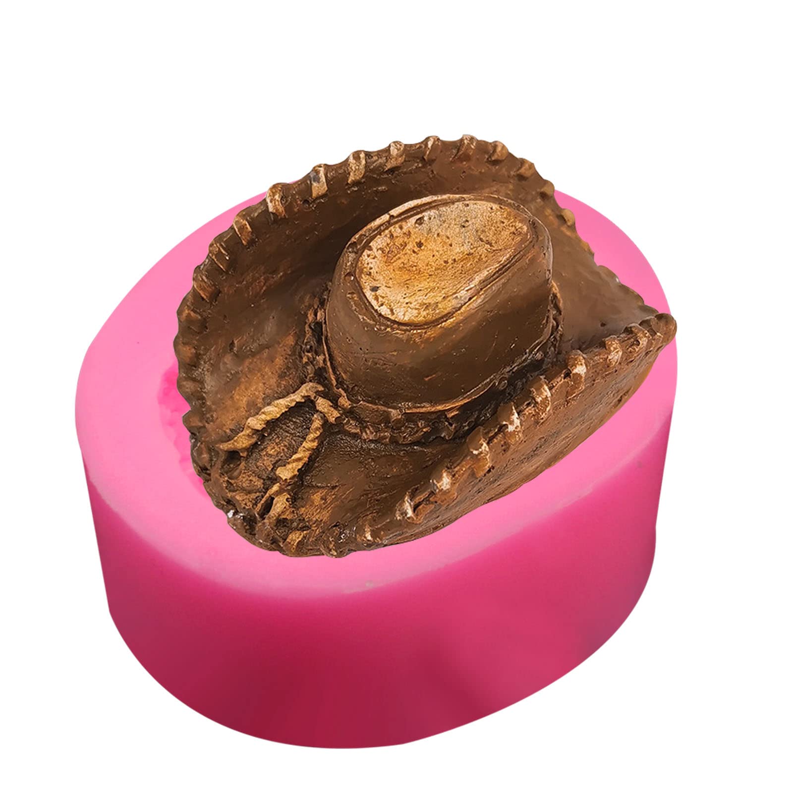2-Piece Cowboy Hat Silicone Mold Set - Western Theme Fondant & Chocolate Candy Molds for Baking, Cake Decorating, and Sugarcraft - Perfect for Birthday Parties, Western Events, and DIY Dessert Making