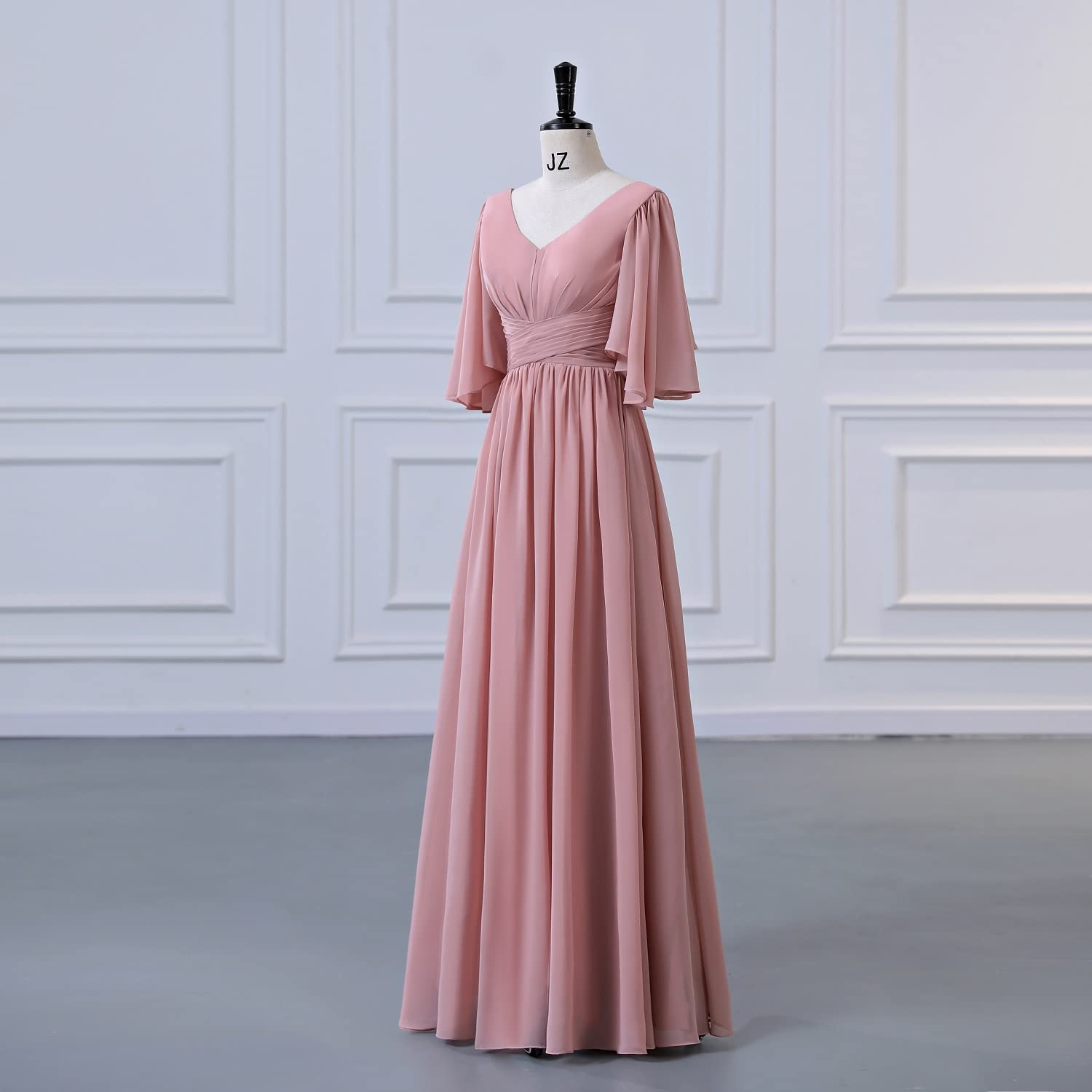Elegant Chiffon Bridesmaid Dresses for Women - Long A-Line Formal Evening Gown for Wedding, Prom & Special Occasions | Perfect for Bridal Party, Cocktail Events & Black Tie Gatherings
