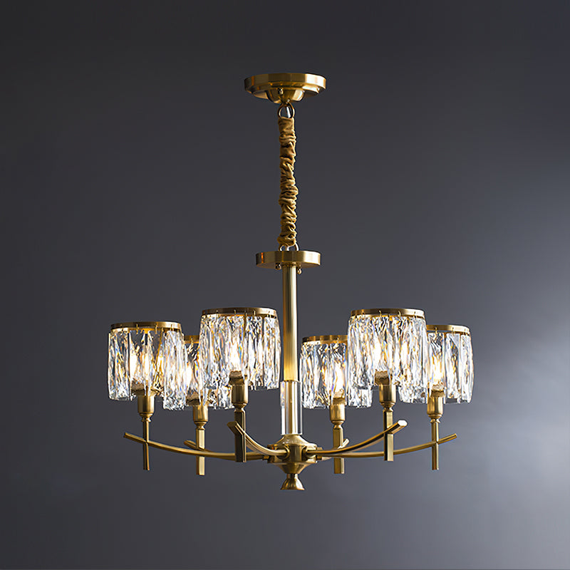 Crystal Prism Chandelier - Elegant Ceiling Light Fixture for Dining Room, Bedroom & Living Room Decor | Modern Home Lighting Solution