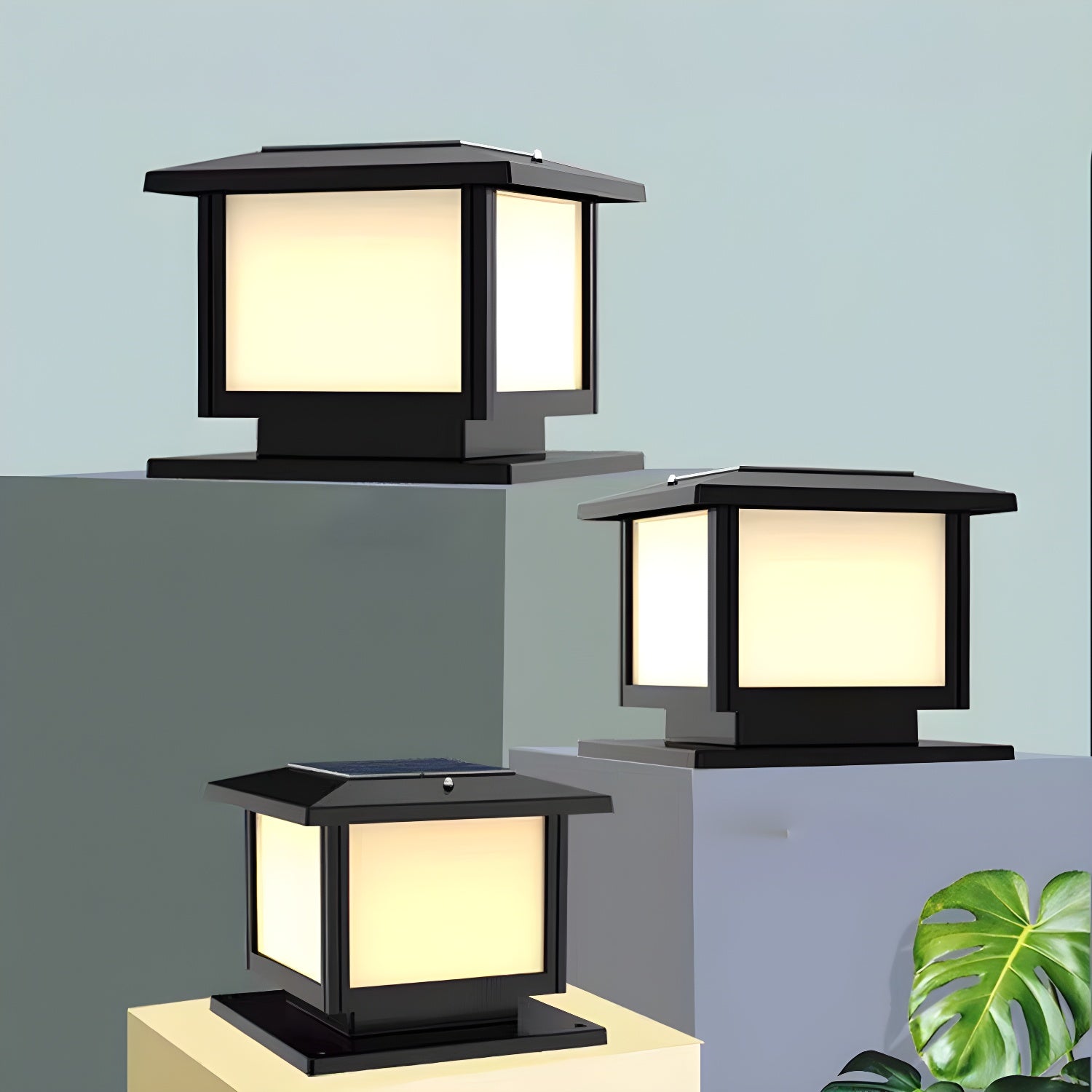 Cassian Solar Post Outdoor Light - Waterproof LED Garden Lighting for Driveway, Pathway, and Yard - Energy Efficient Solar Powered Landscape Lights for Home & Garden Decoration