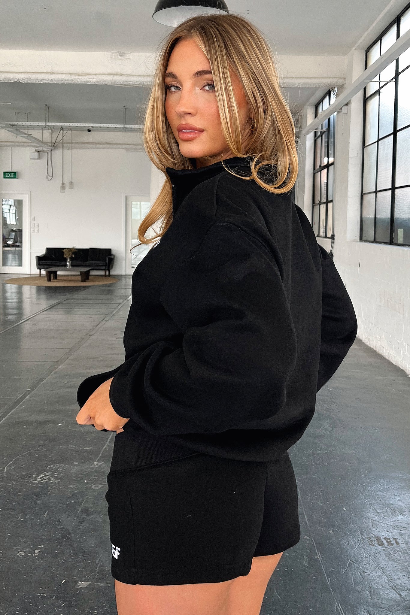 Kaztek Half Zip Sweater for Men & Women | Black Pullover Fleece Jacket | Warm Casual Winter Wear for Outdoor Activities & Lounge