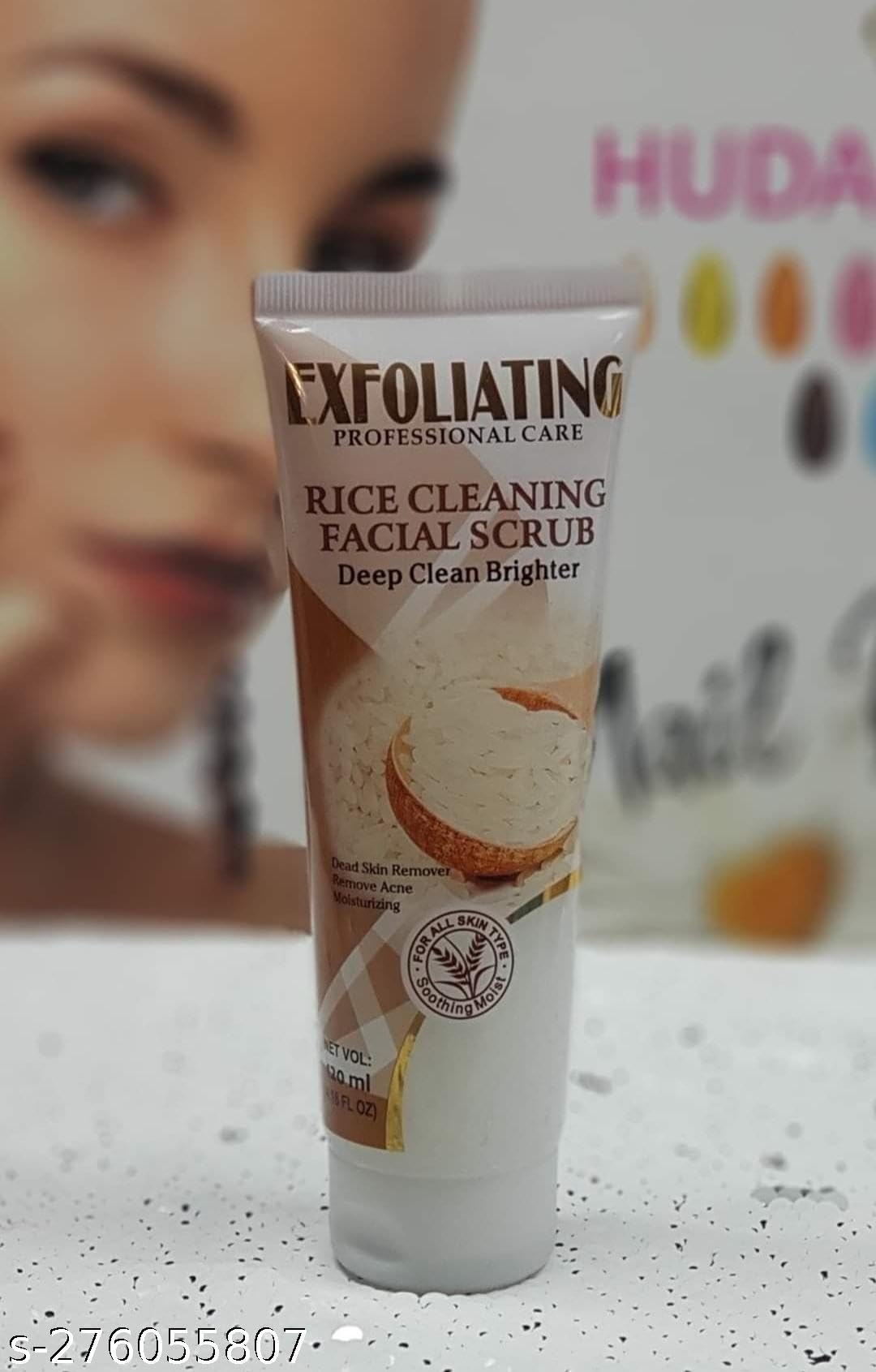 Rice Cleaning Exfoliating Facial Scrub - 120g | Natural Korean Skincare for Glowing Skin | Perfect for Daily Exfoliation & Blackhead Removal