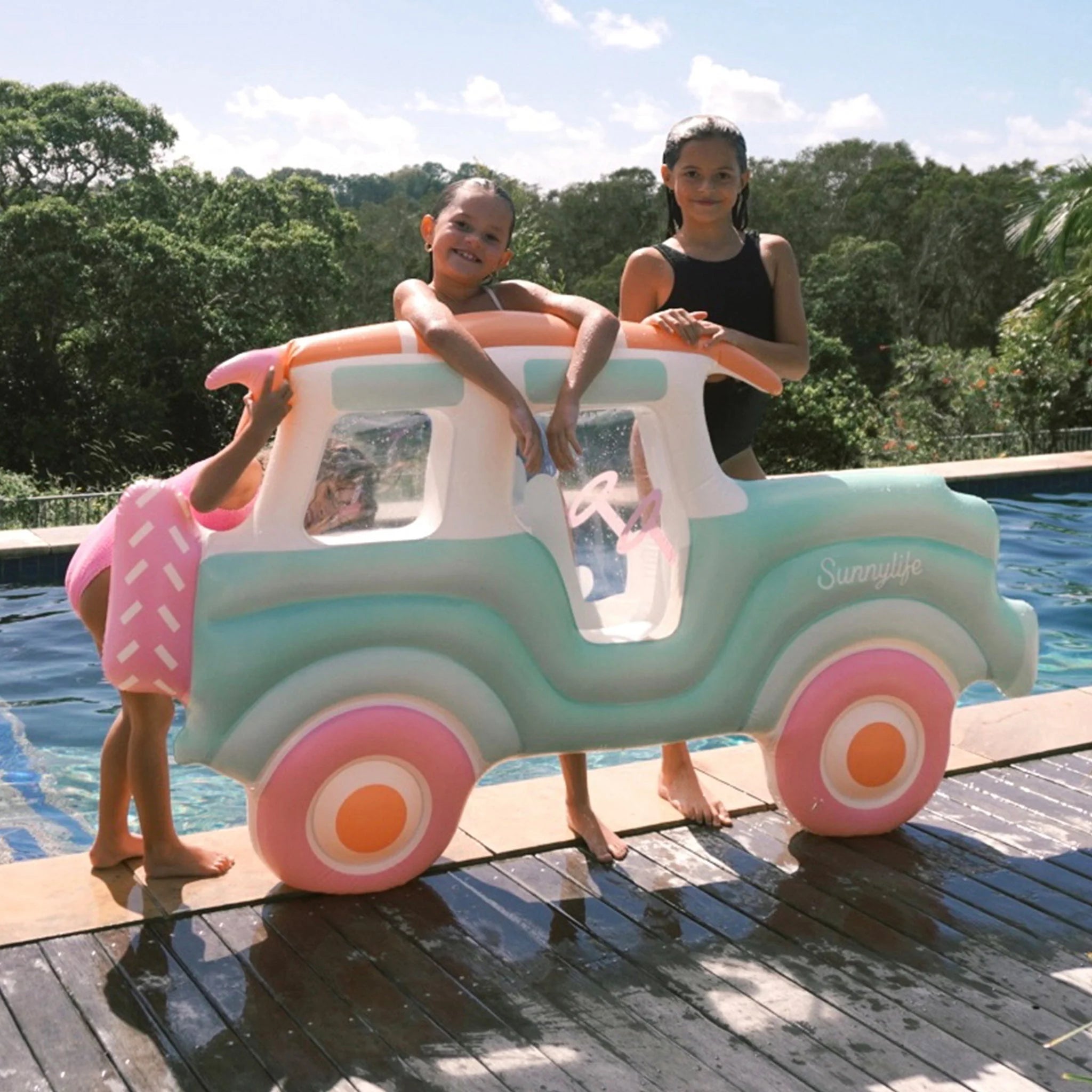 Premium Inflatable Beach Buggy Luxe Floating Mat for Pool, Lake & Ocean - Comfortable Lounge Float for Relaxing in Water