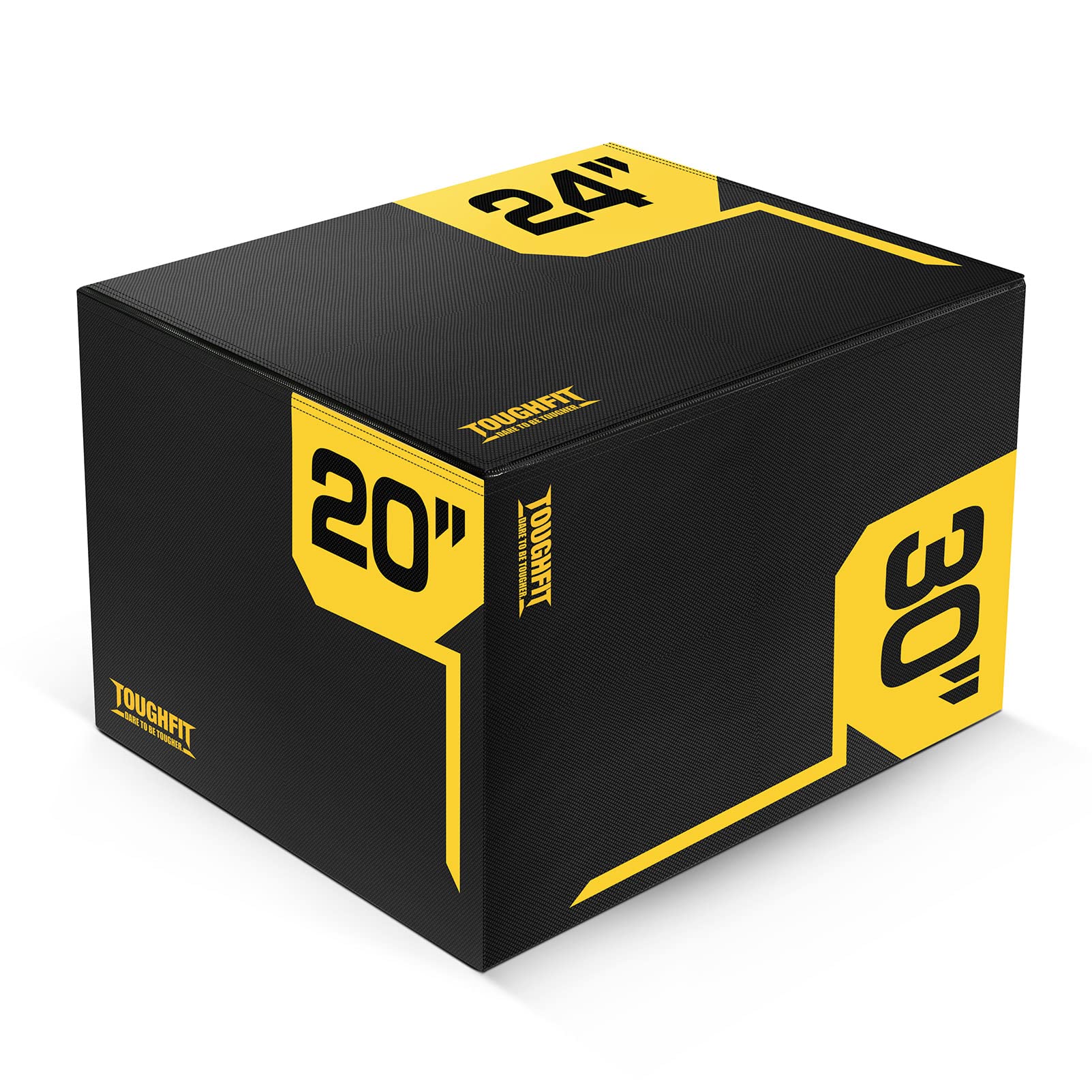 3-in-1 Adjustable Height Plyometric Jump Box - High Density Foam Workout Box with PVC Cover for CrossFit, MMA & Home Gym Training - Perfect for Plyometrics, Box Jumps & Strength Exercises