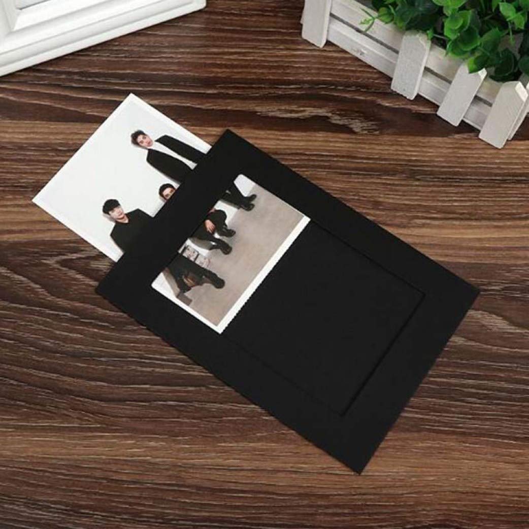 10 Pack DIY Kraft Paper Photo Frames with Wooden Clips & Jute Twine - Eco-Friendly Cardboard Picture Frames for Wall Decor, Scrapbooking, Wedding Photos and Home Display