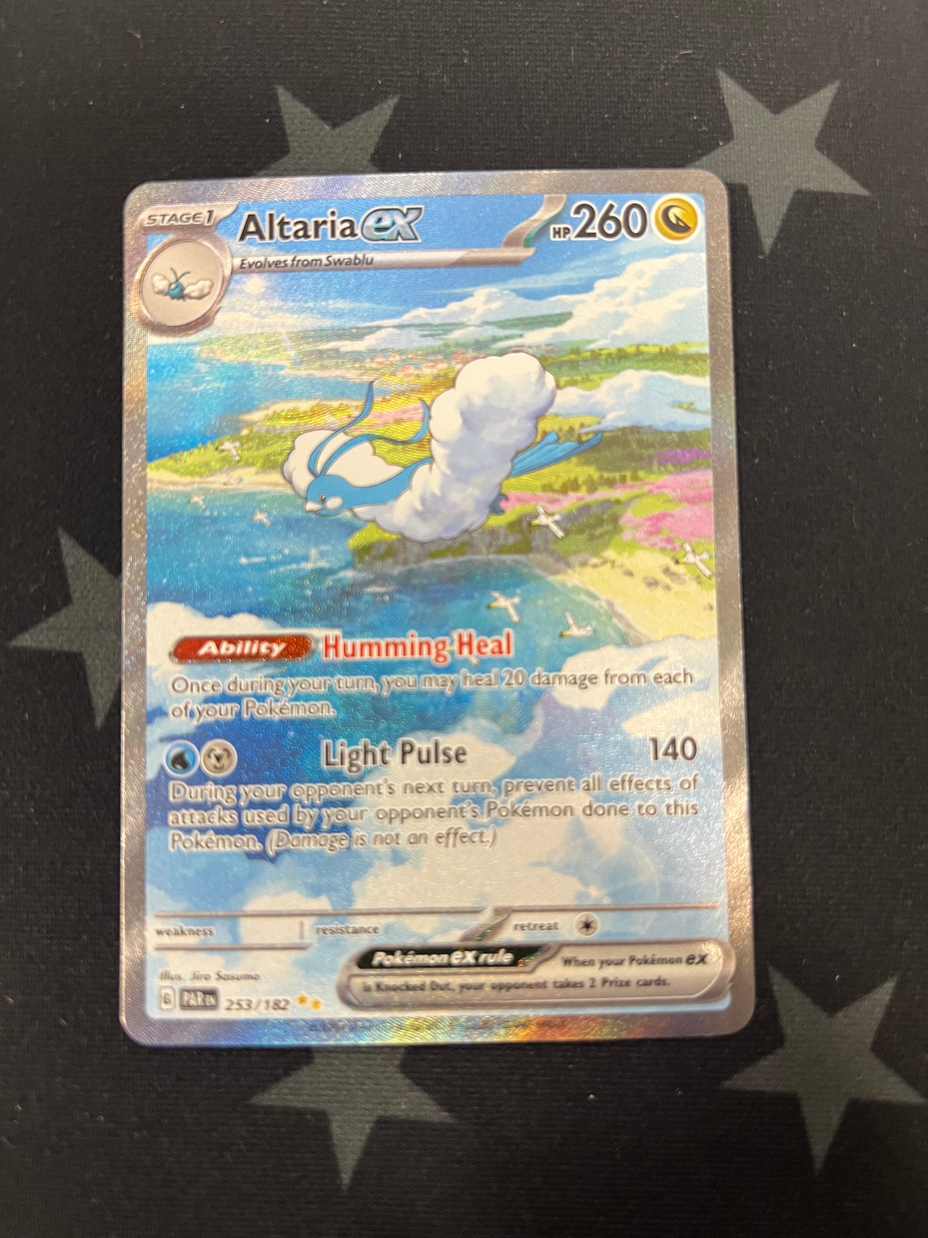 Altaria EX 253/182 Pokemon TCG Card - Rare Holo Foil Collector's Edition for Battles & Trading