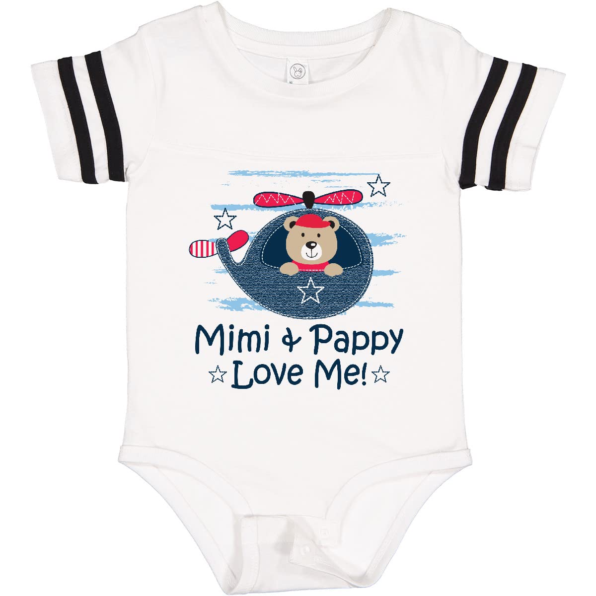 Inktastic Mimi and Pappy Love Me Baby Boy Onesie - Soft Cotton Bodysuit for Newborns & Infants - Perfect for Family Photos, Holidays & Everyday Wear