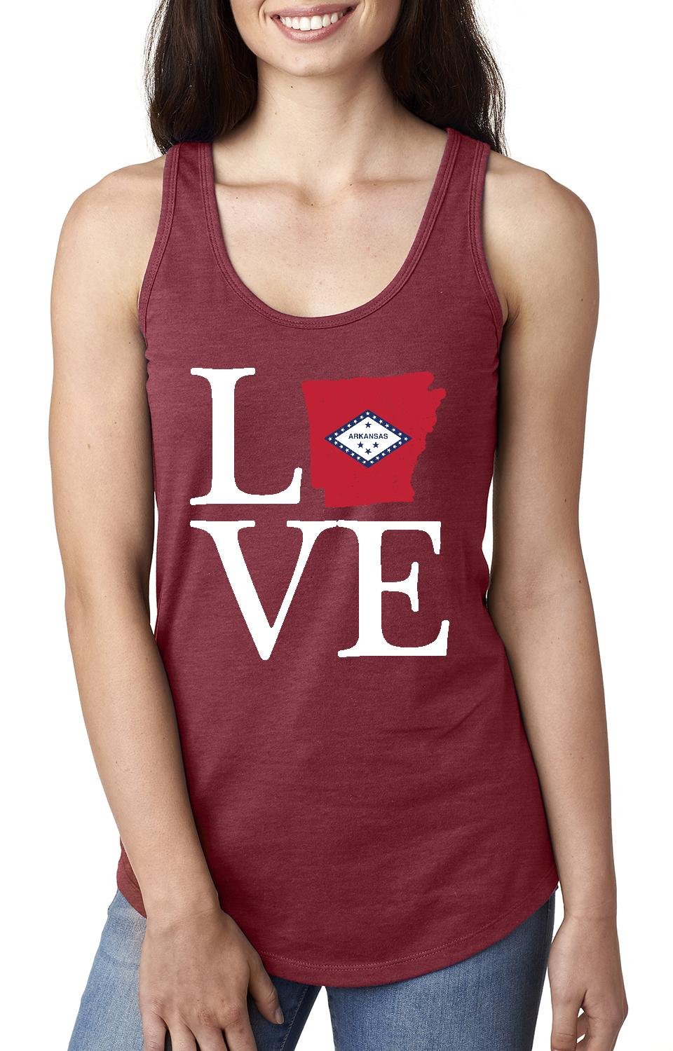 Arkansas State Flag Racerback Tank Top for Women - Perfect for Travel, Gifts & Casual Wear