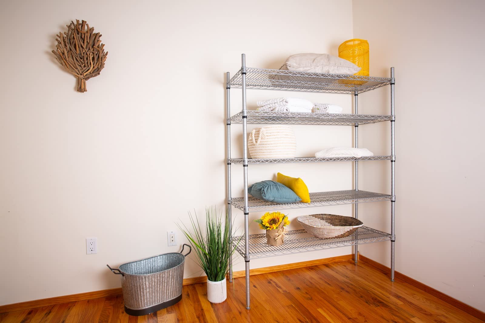 5-Tier Gray Starter Shelving Unit 24