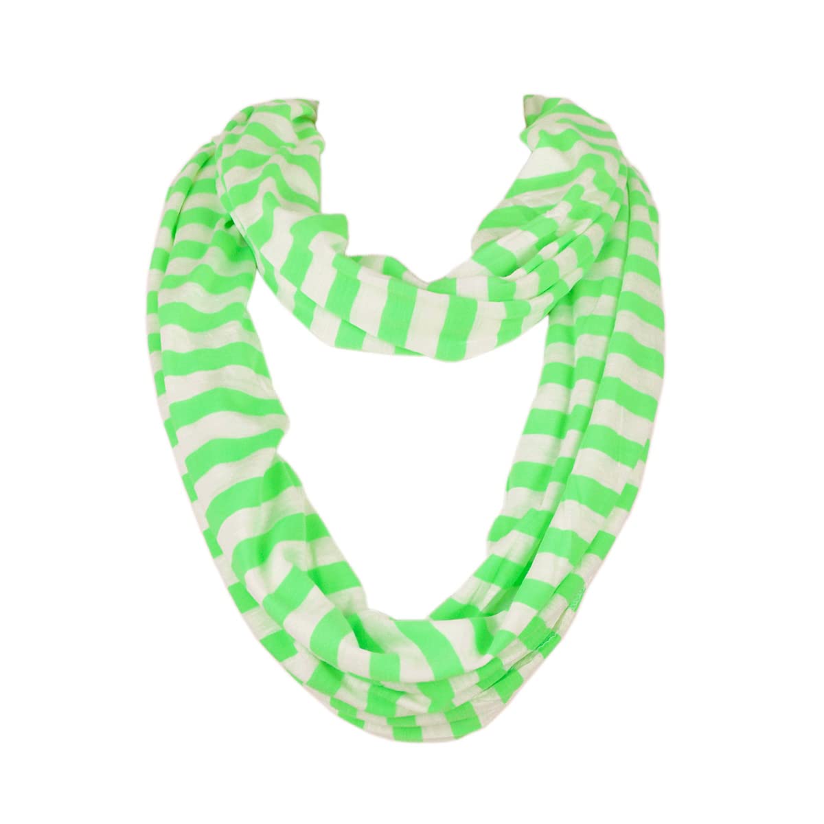 Soft Striped Infinity Loop Jersey Scarf - Cozy Winter Fashion Accessory for Women | Perfect for Cold Weather, Outdoor Activities & Layering Outfits