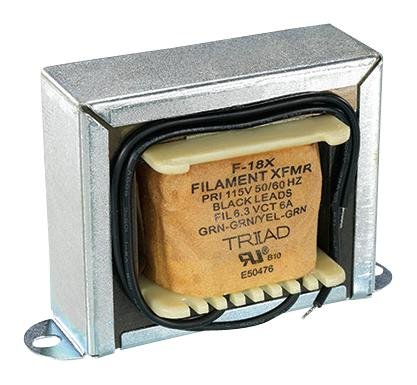 F-13X 6.3V Isolation Transformer - 115V Input, 680mA Output, 3.78VA (6-Pack) - Perfect for Tube Amplifiers, Vintage Radios & Audio Equipment Safety