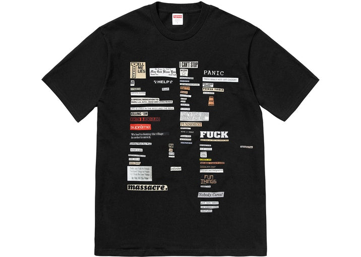 Supreme Cutout Graphic T-Shirt for Men - Trendy Streetwear Fashion Tee for Casual Outfits & Urban Style
