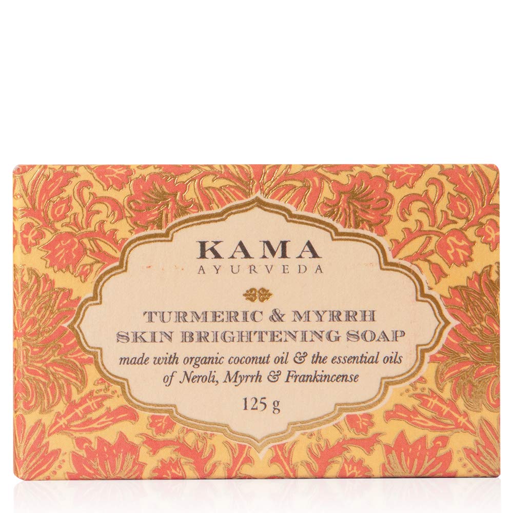 Kama Ayurveda Vanilla & Oatmeal Soap with Organic Coconut, Rice Bran & Castor Oils | Natural Skin Cleanser for Dry & Sensitive Skin | Perfect for Daily Face & Body Wash Routine