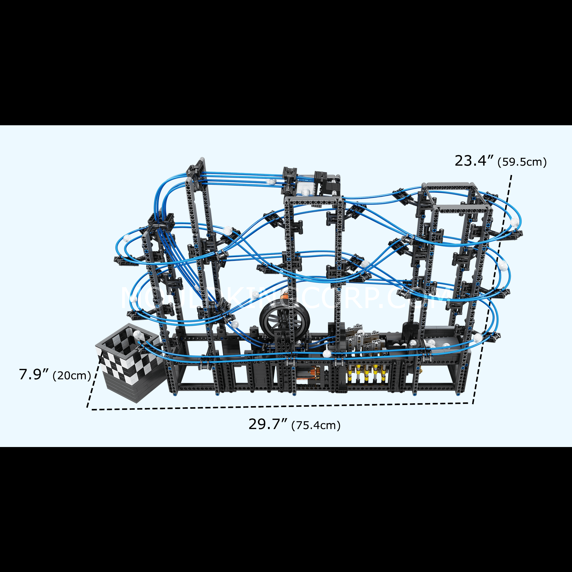 Mould King 26002 Great Ball Contraption Marble Run Building Set - 2,438 PCS STEM Educational Toy for Kids & Adults - Perfect for Creative Play, Birthday Gifts & Classroom Activities