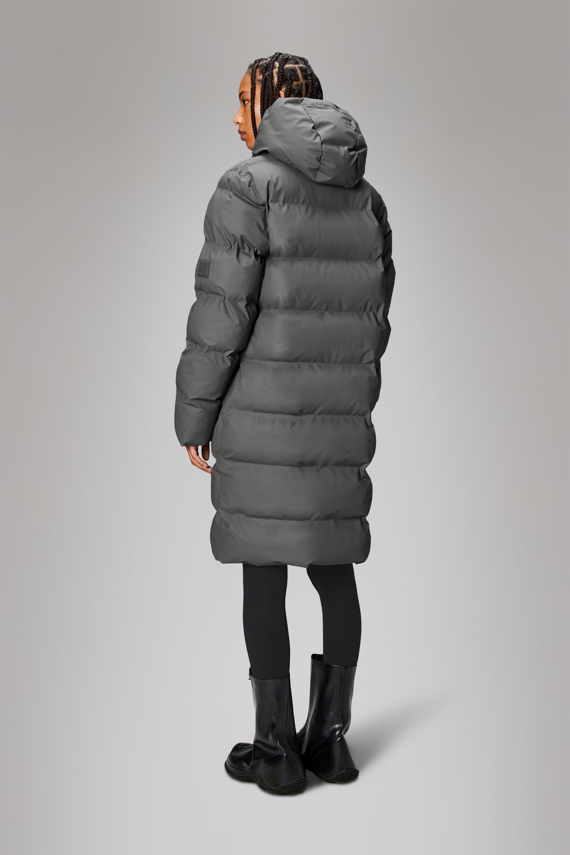 Alta Longer Puffer Jacket for Women - Lightweight Warm Winter Coat with Hood, Waterproof Windproof Down Alternative Jacket for Outdoor Activities, Hiking, and Cold Weather