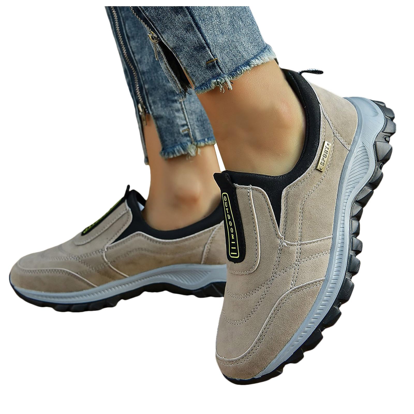 Lightweight Waterproof Hiking Shoes for Women - All-Weather Outdoor Trekking & Walking Shoes with Non-Slip Grip & Secure Ankle Support - Unisex Comfortable Trail Running Shoes for Hiking, Camping & Mountain Climbing