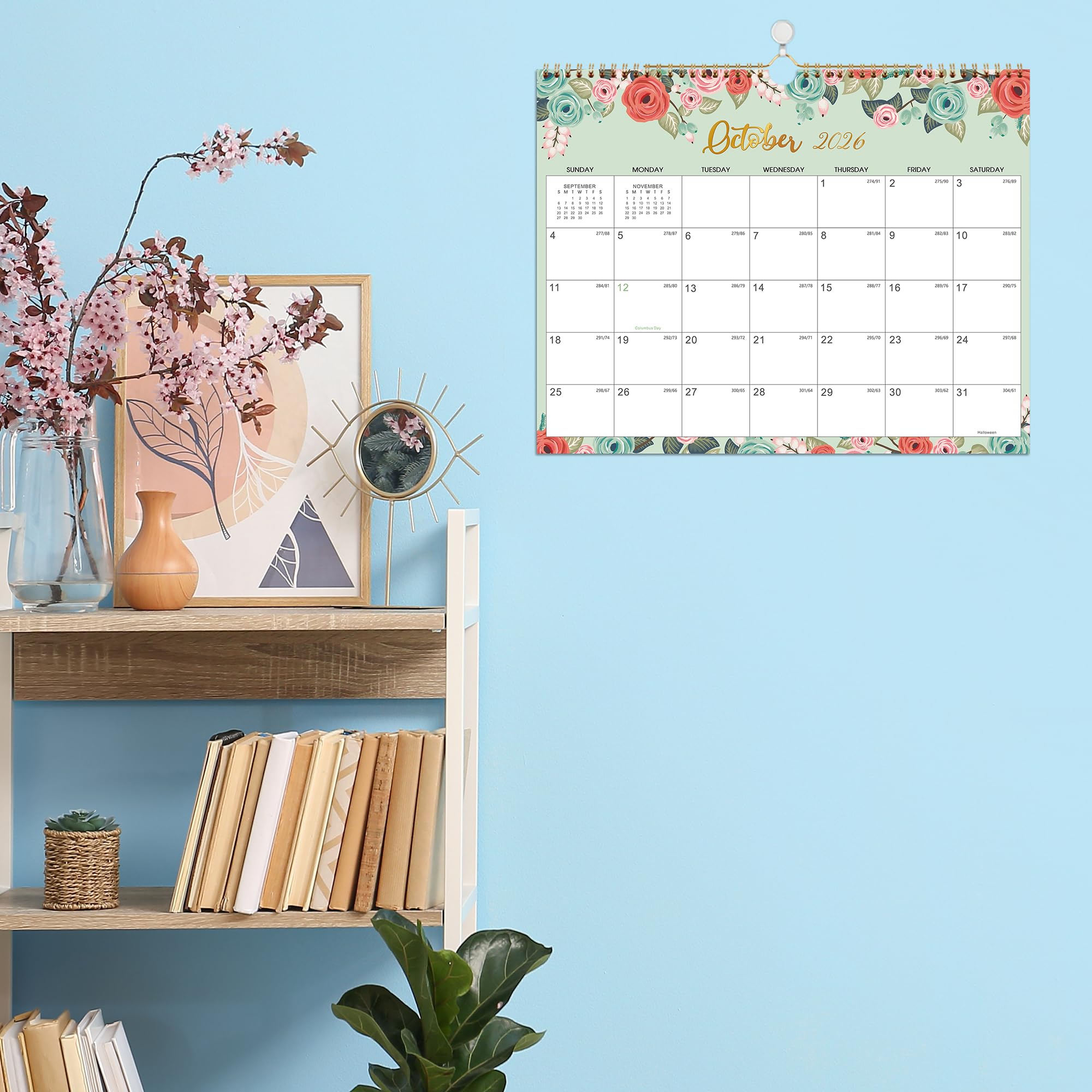 2025-2026 Wall Calendar - 18 Month Planner from July 2025 to December 2026 | Thick Paper, 15