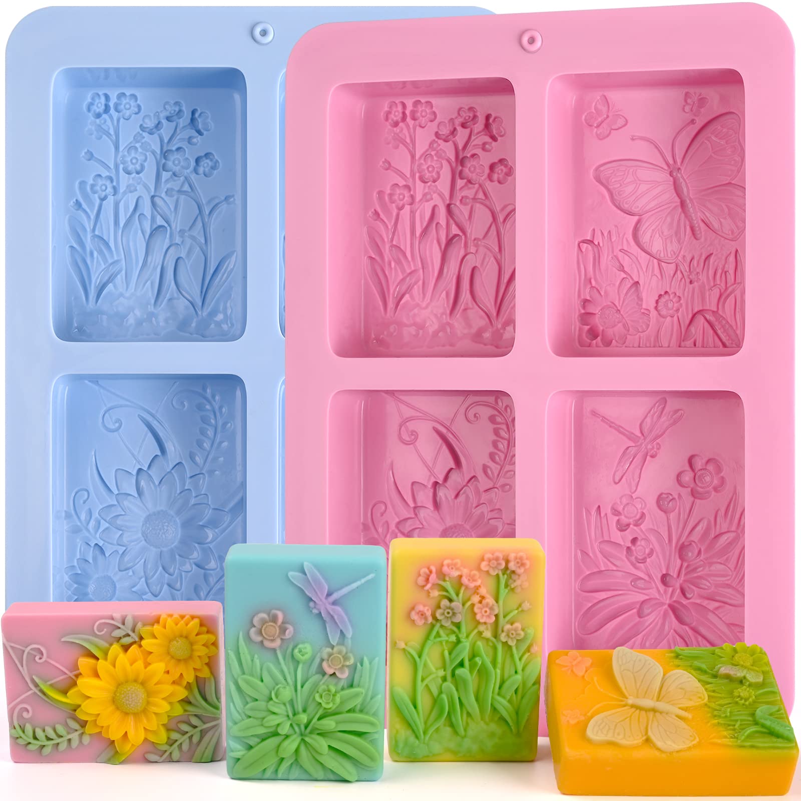 3D Silicone Soap Molds for DIY Crafts, Bath Bombs & Chocolate - Home Baking & Gift Making