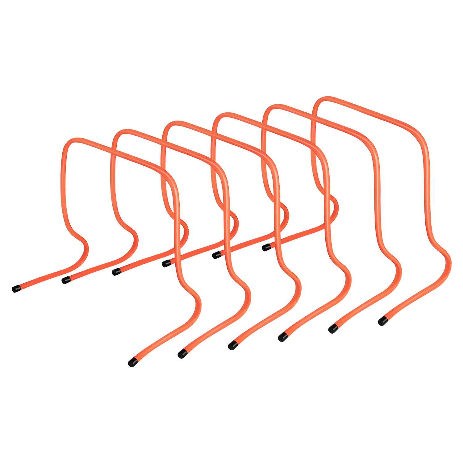 Speed Training Hurdles - 6 Pack Adjustable Agility Hurdles for Soccer, Basketball & Track Athletes | 6-Inch Ultra Durable Sports Practice Equipment | Perfect for Indoor/Outdoor Drills, Team Training & Fitness Workouts