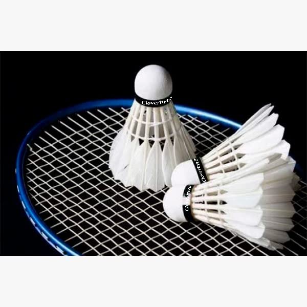Premium White Feather Badminton Shuttlecocks - 10-Pack Lightweight Tournament Grade Shuttles for Professional & Recreational Play - Perfect for Indoor/Outdoor Games, Training & Competitive Matches