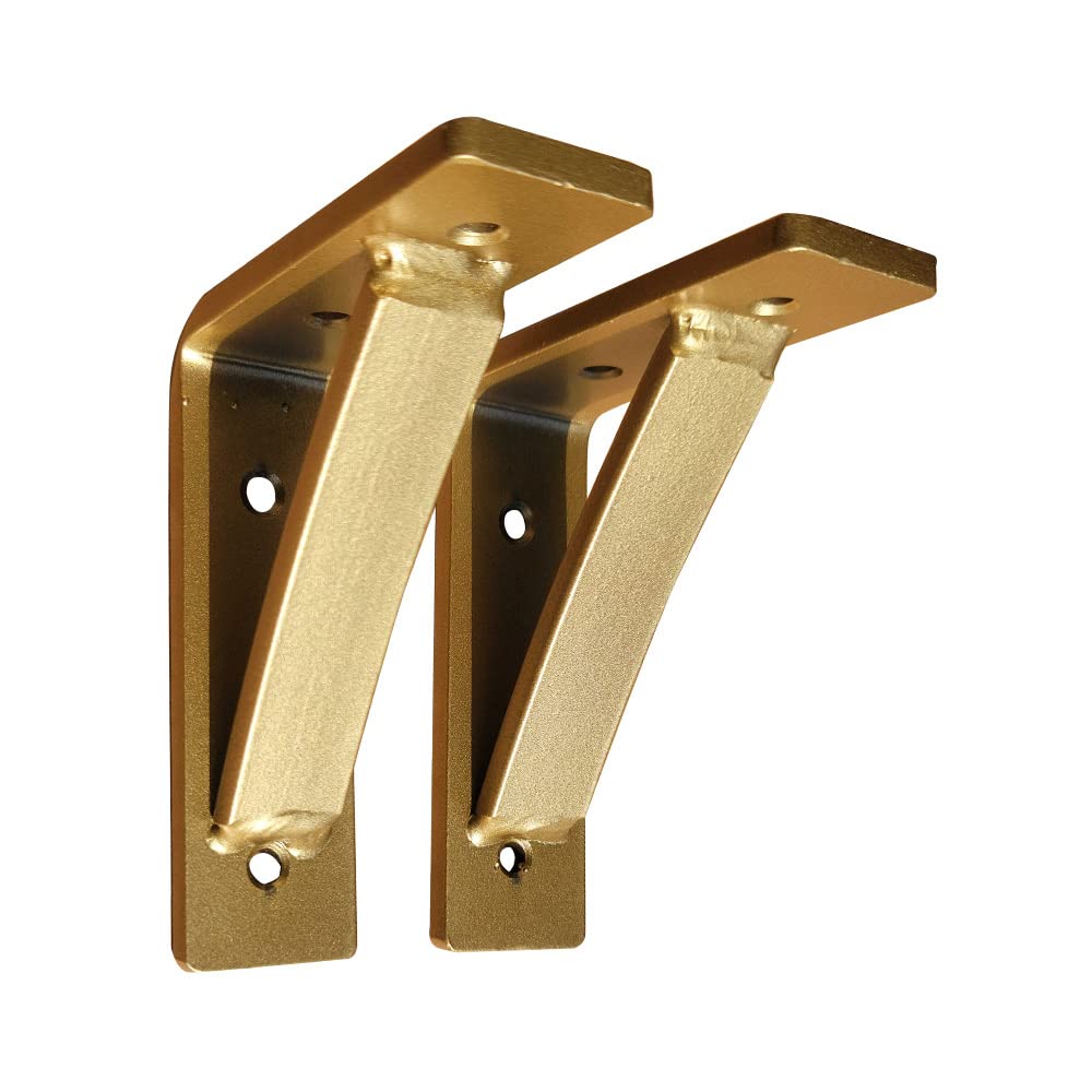 Heavy Duty Steel Shelf Brackets (2 Pack) - 4