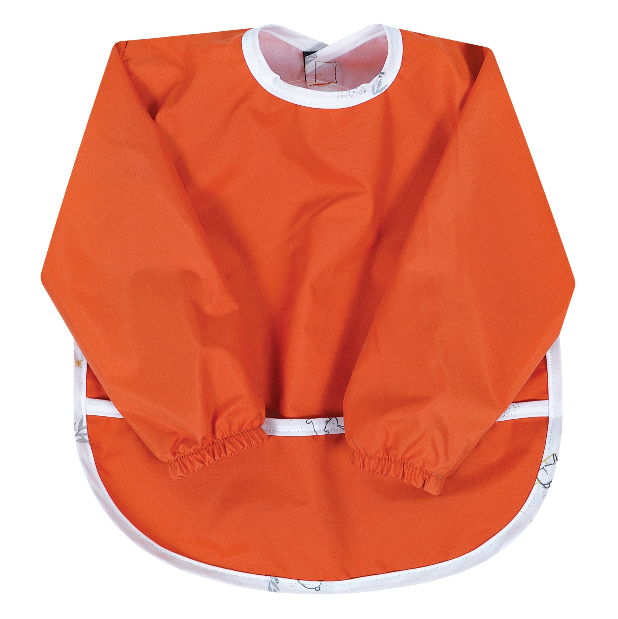 Baby Bibs for 12-24 Months - Soft Orange Drool Bibs for Toddlers | Perfect for Mealtime, Feeding, and Messy Play