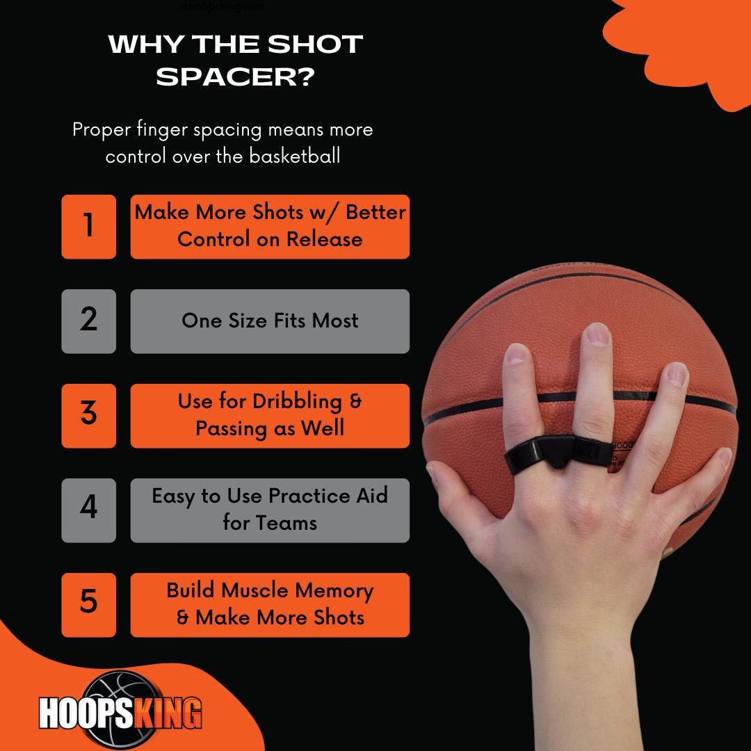 Basketball Finger Spacer Training Aid - Improve Shooting Accuracy & Grip - Perfect for Basketball Practice, Games & Skill Development
