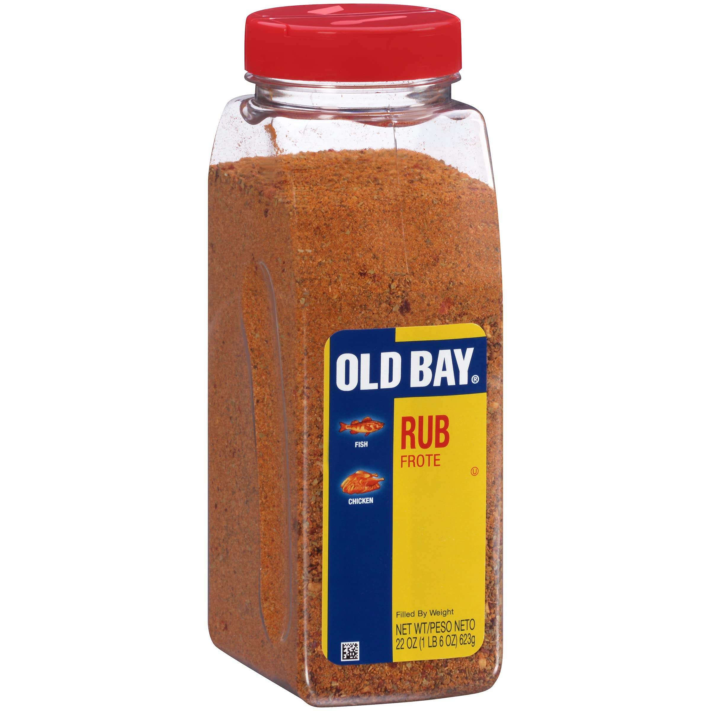 OLD BAY Seasoning Rub, 22 oz (Pack of 6) - Premium Meat & Seafood Spice Blend for Grilling, Roasting & BBQ - Perfect for Chicken, Fish, Shrimp & Vegetables - Great for Outdoor Cooking & Family Gatherings