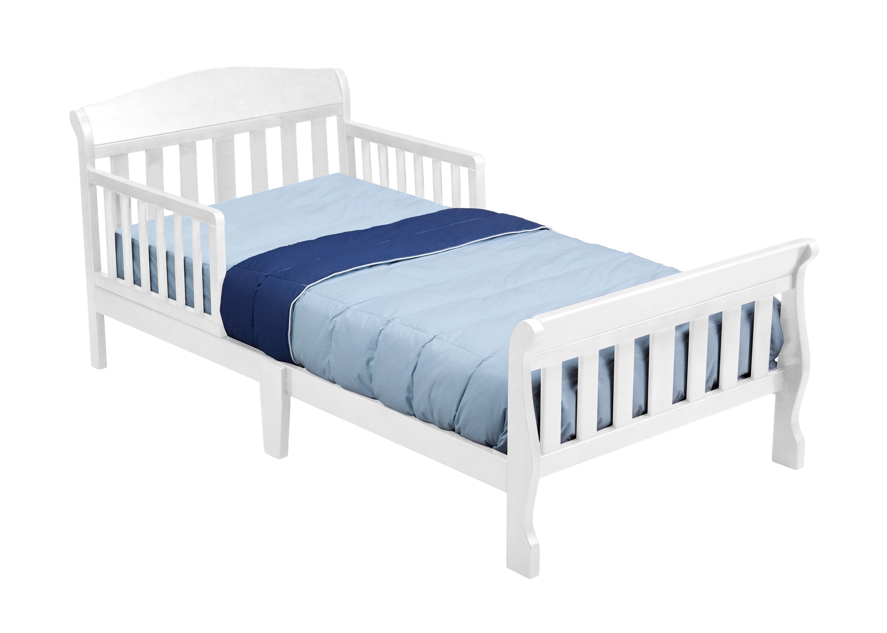 Canton Toddler Bed for Kids - Safe & Comfortable Wooden Toddler Bed with Guardrails | Perfect for Nursery, Daycare & Transitioning from Crib to Big Kid Bed
