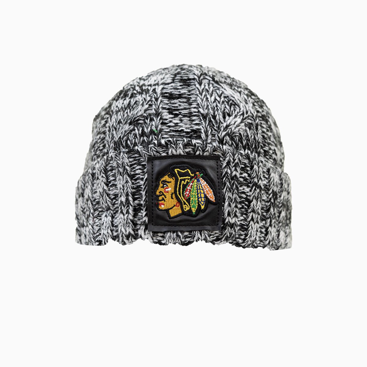 Chicago Blackhawks NHL Official Wool Beanie Hat - Winter Warm Knit Cap for Men & Women - Perfect for Hockey Games, Outdoor Sports & Cold Weather