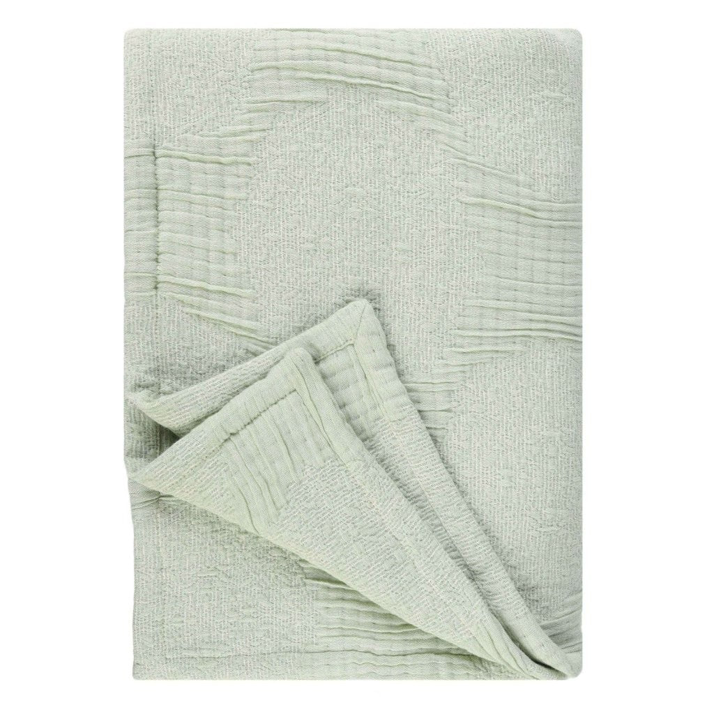 Tanta Cotton Medium Weight Crinkle Woven Coverlet - Soft & Breathable Bedspread for All Seasons | Perfect for Bedroom Decor, Guest Rooms & Cozy Home Styling