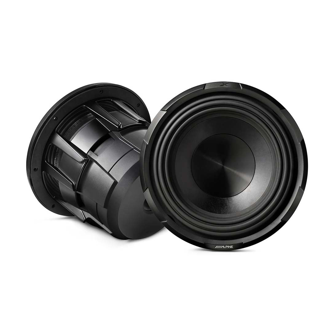 Alpine X W12D4 12-Inch Car Subwoofer - Dual 4 Ohm Voice Coil, 2700W Peak Power for Deep Bass - Perfect for Car Audio Systems & Home Theater Setups