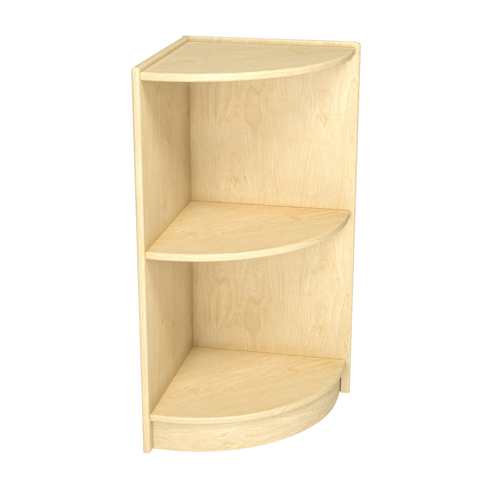 Childcraft White Wooden Corner Shelf for Kids Room - 14.25