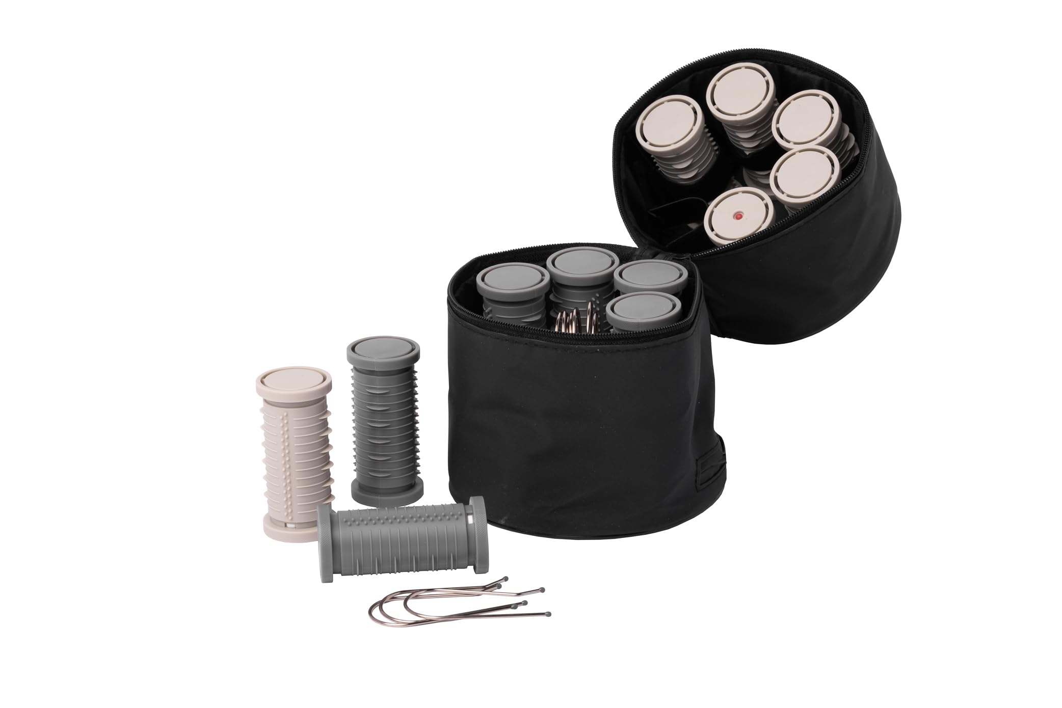 Nicky Clarke Classic Compact Rollers for Hair Styling - Travel-Friendly Hot Rollers for Curls & Volume - Perfect for Home Use, Salon Styling & On-The-Go