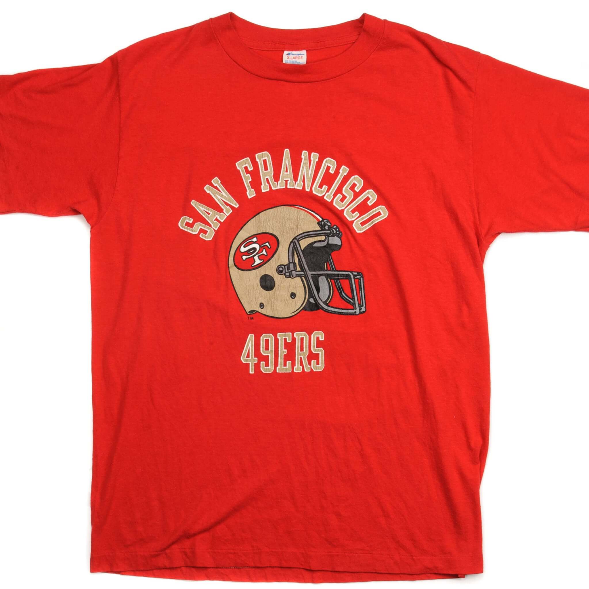 Vintage Champion NFL San Francisco 49ers T-Shirt | 1980s Retro Football Jersey | Medium Size | Made in USA | Perfect for Game Day & Vintage Sports Collectors