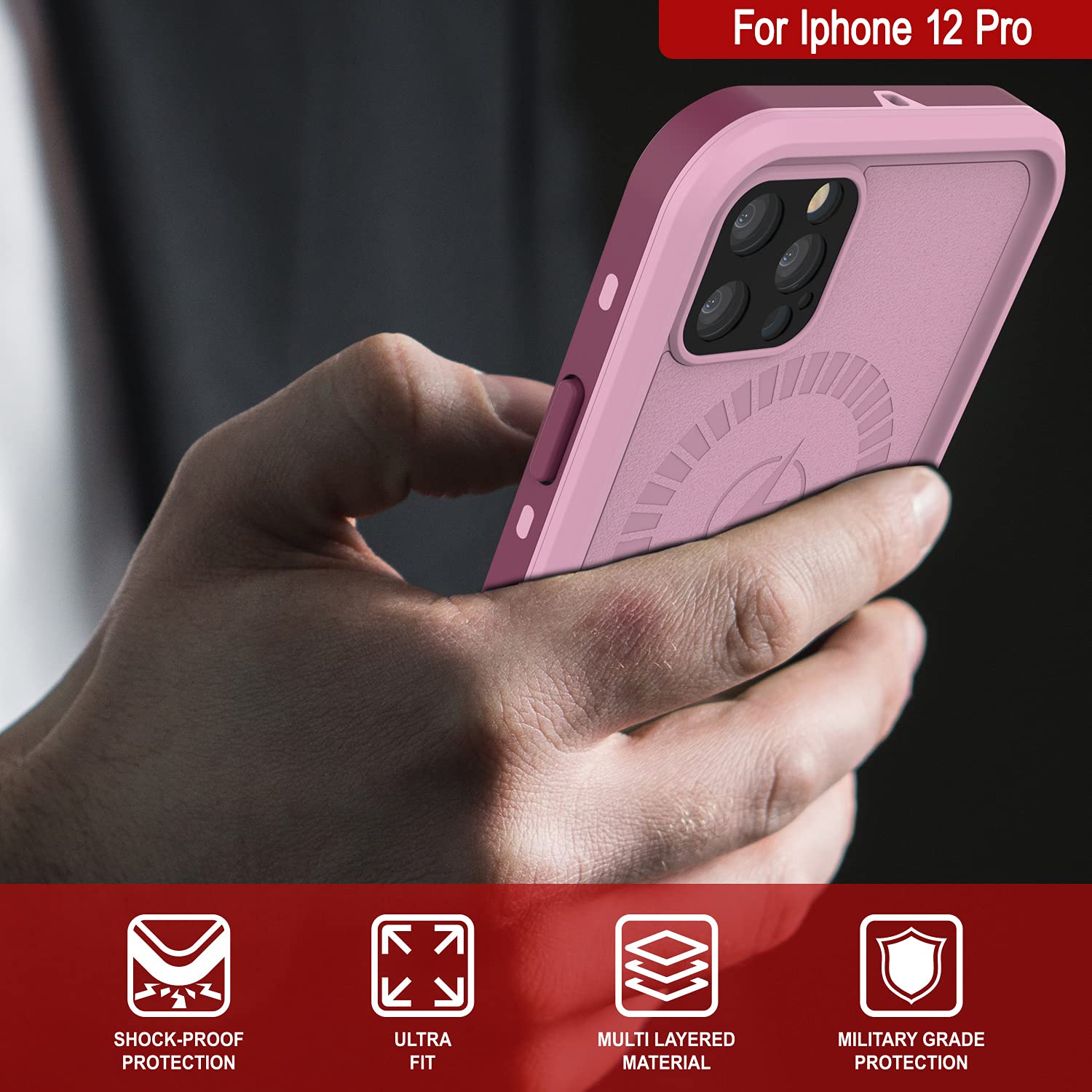 Punkcase Waterproof Case for iPhone 12 Pro (6.1