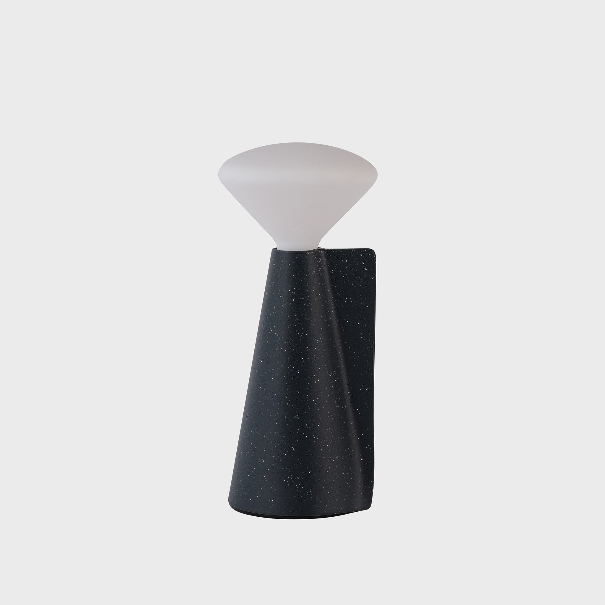 Granite Black Mantle Portable Lamp - Rechargeable LED Desk Light for Home, Office, and Outdoor Camping Use