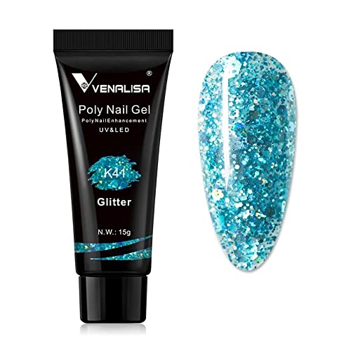 Venalisa Poly Builder Gel - 15g Professional Acrylic Nail Extension Gel for Strong & Natural-Looking Nails | Perfect for Salon & DIY Manicures at Home (Color K41)