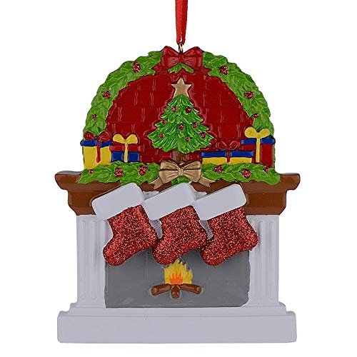 Hand-Painted Resin Christmas Stocking Ornaments - Set of 3 Unique Holiday Decorations for Tree, Mantel & Gift Giving | BestPysanky