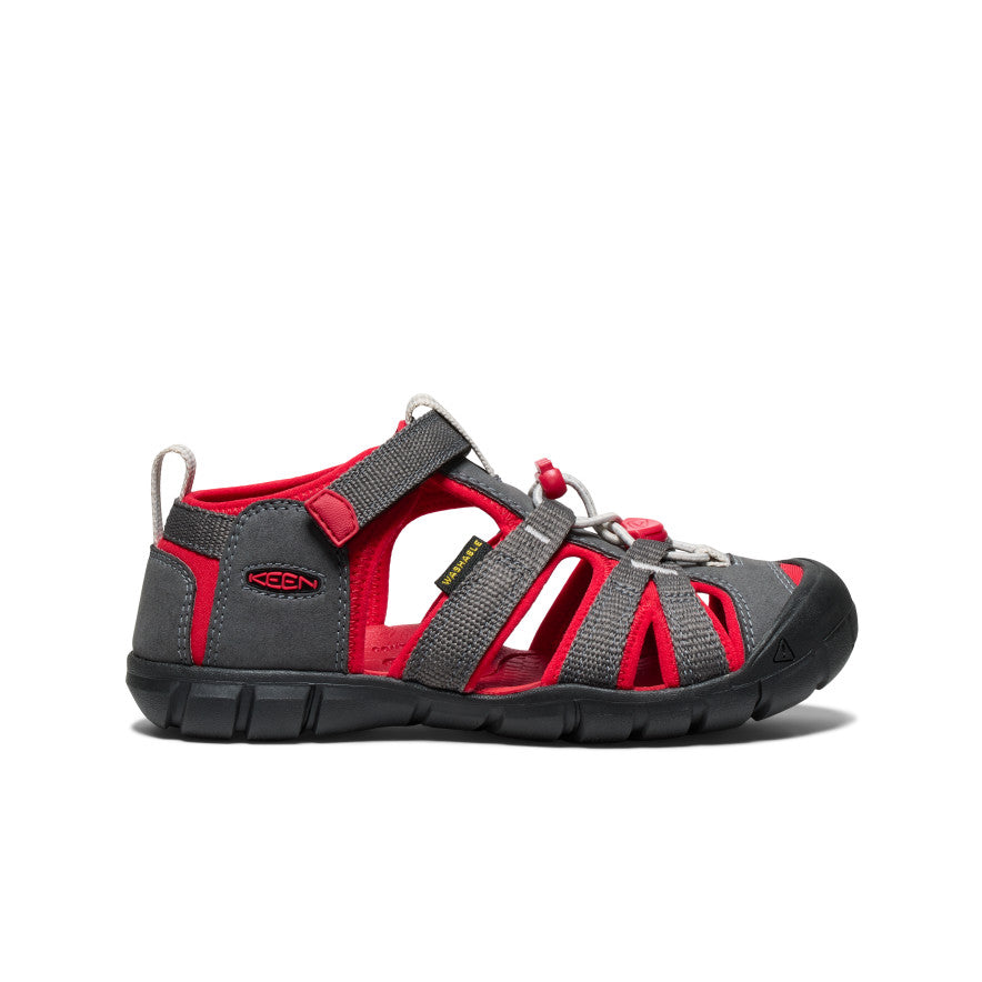 Seacamp II CNX Big Kids' Water Shoes - Magnet/Red Carpet - Lightweight & Quick-Dry for Beach, Pool & Water Sports