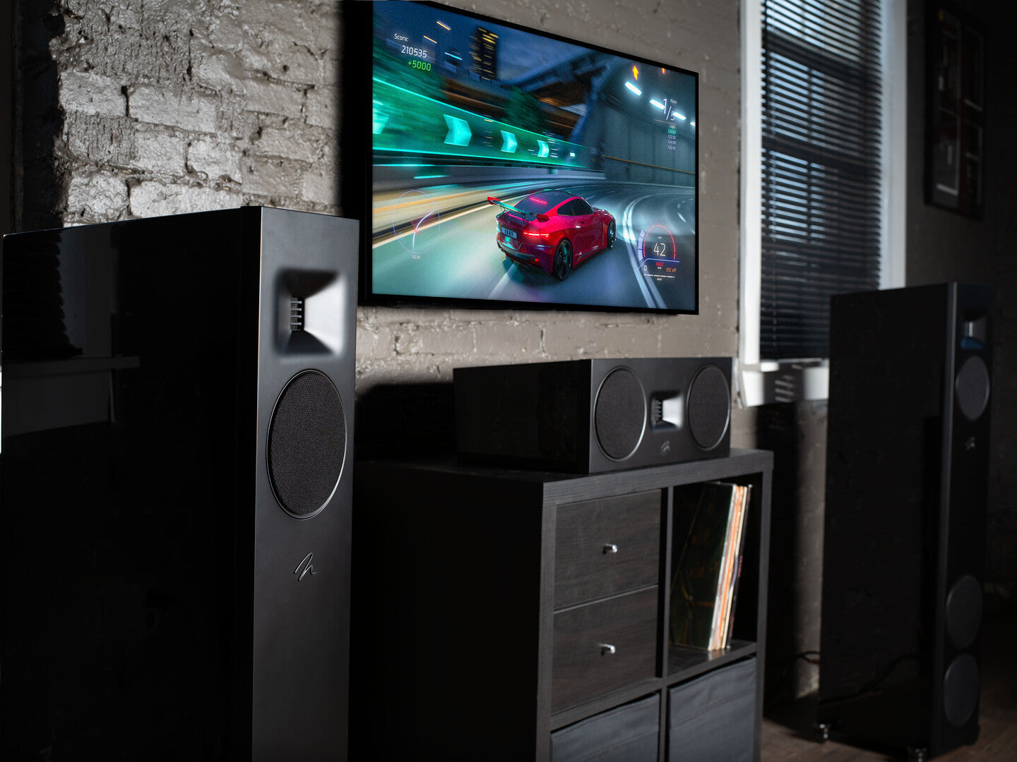 MartinLogan Motion F20 Floor Standing Tower Speakers - Premium Pair for Home Theater & Audiophile Sound | Perfect for Living Room, Home Theater & Music Listening