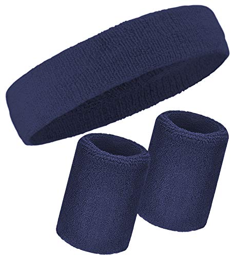 Sweatbands + Wristbands Set - Navy