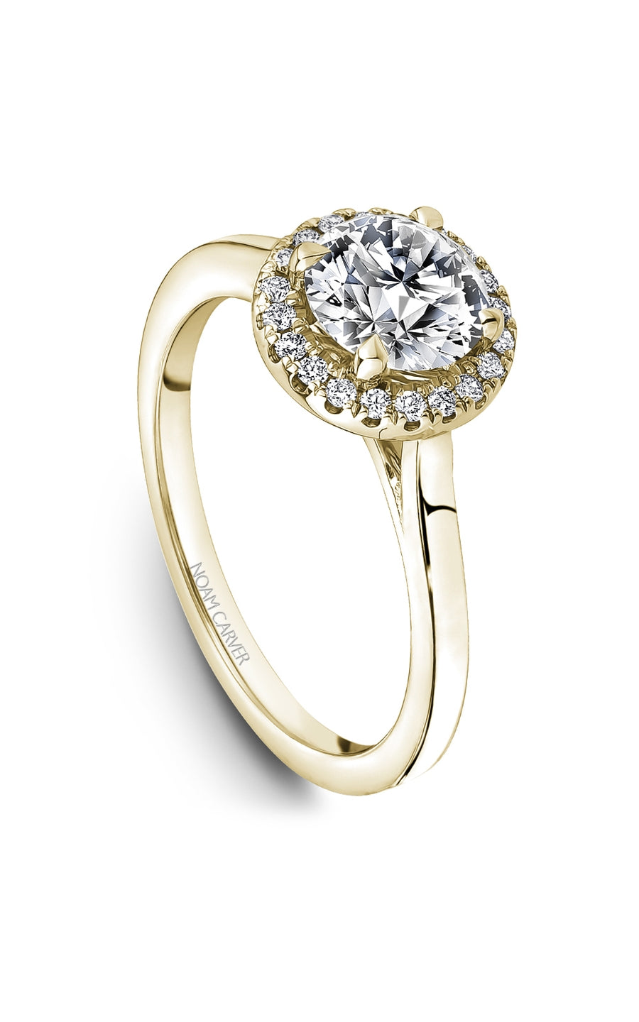 Noam Carver B508 02YA Bridal Engagement Ring - 14K White Gold Diamond Wedding Band for Women, Perfect for Proposals, Anniversaries & Special Occasions