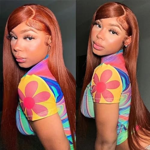 13x4 Lace Wig | Reddish Brown