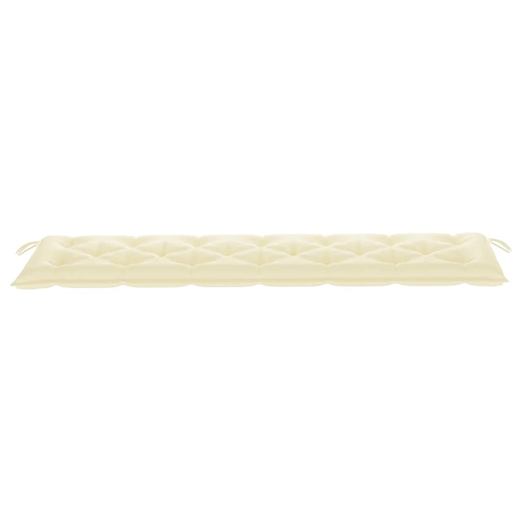 Premium Outdoor Bench Cushion - Waterproof Garden Swing & Patio Sofa Cushions - 78.7x19.7x2.8inch Thick Comfortable Seat Pad - Cream Fabric for Deck, Porch & Backyard - Perfect for Lounging, Sunbathing & Outdoor Meditation