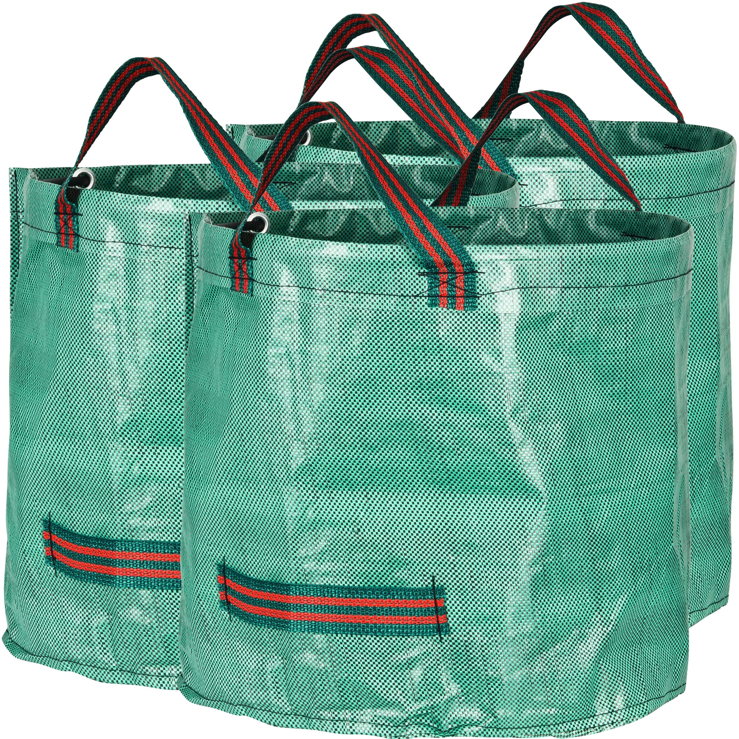 3-Pack 16 Gallon Heavy Duty Reusable Garden Waste Bags (15
